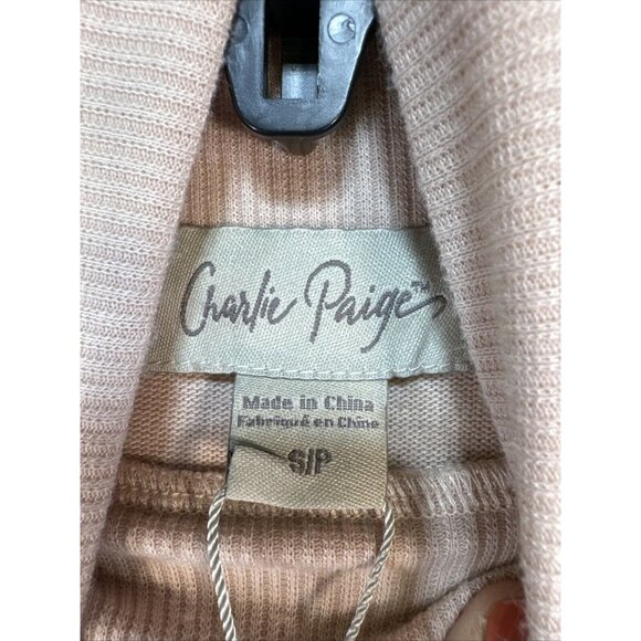Charlie Paige Womens Soft Cozy Lounge Sweater Size S/P Pale Pink Casual - Picture 11 of 14